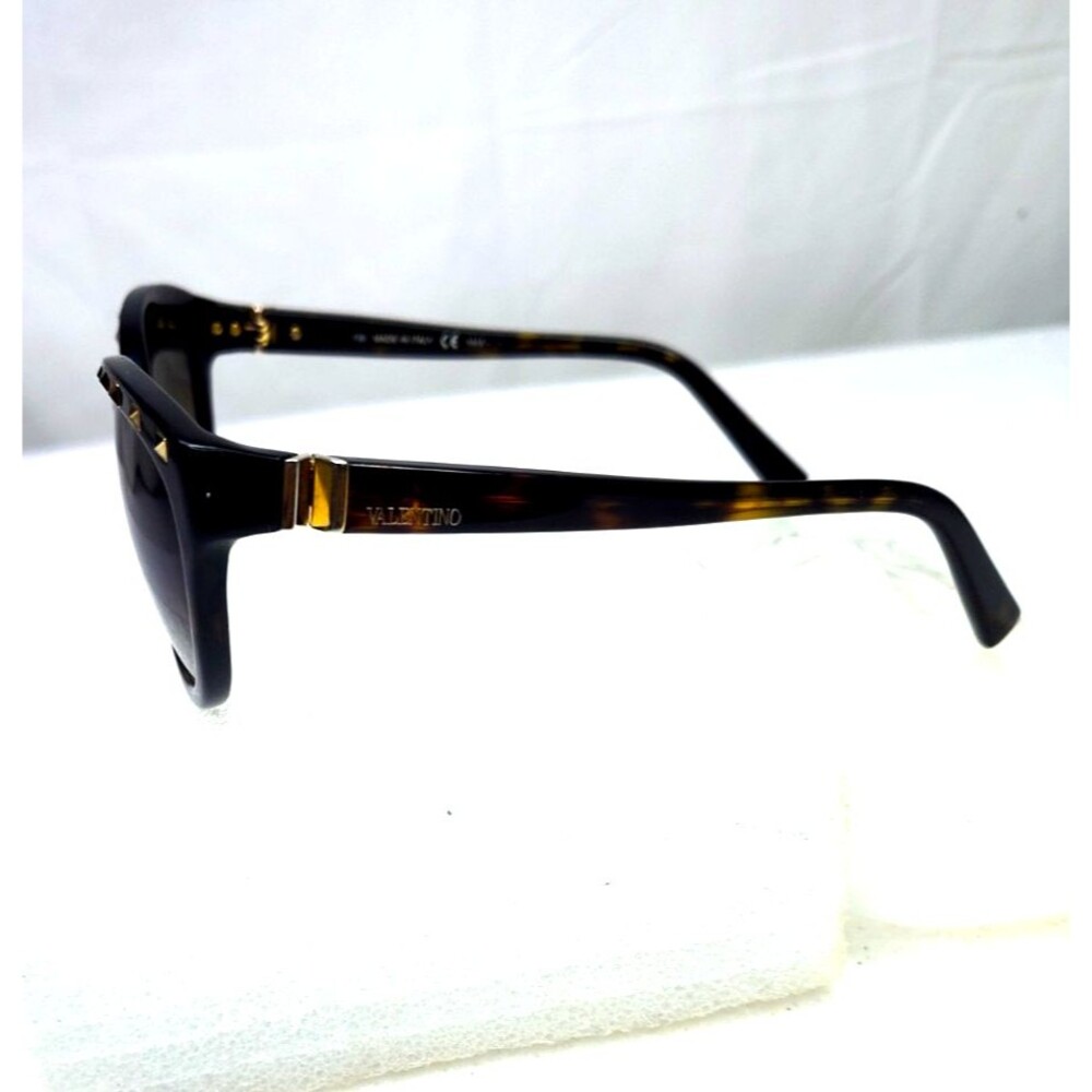 Vintage Valentino S215 Tortoise Shell Sunglasses w Bling 58-14-130mm Made Italy - Picture 3 of 16